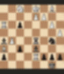 Chessboard showing white advantage; various chess pieces including rooks, knights, and kings on a brown and beige board, suggesting strategy.