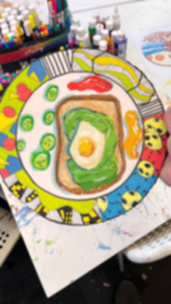 3d food picture with texture and color