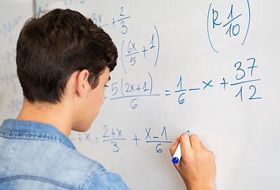 Picture of solving math problem