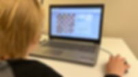 Child analyzing chess game on a computer at Flying Minds education centre chess club
