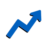 Logo of arrow trending up
