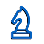 Logo of a knight chess piece