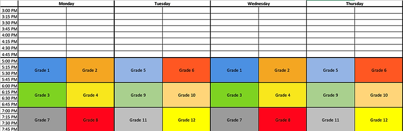 Schedule for summer school 2025